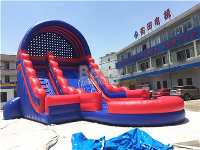 Plato PVC Tarpaulin Commercial Inflatable Water Slide with Pool BY-WS-118